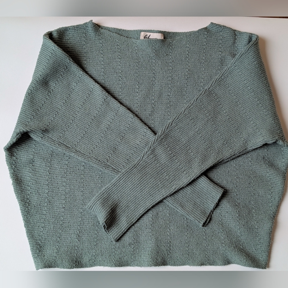 Flattering Warm & Cozy Sage Sweater
